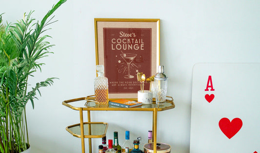 How a Custom Bar Poster Turned My Bar Corner Into My Favorite Spot In The House