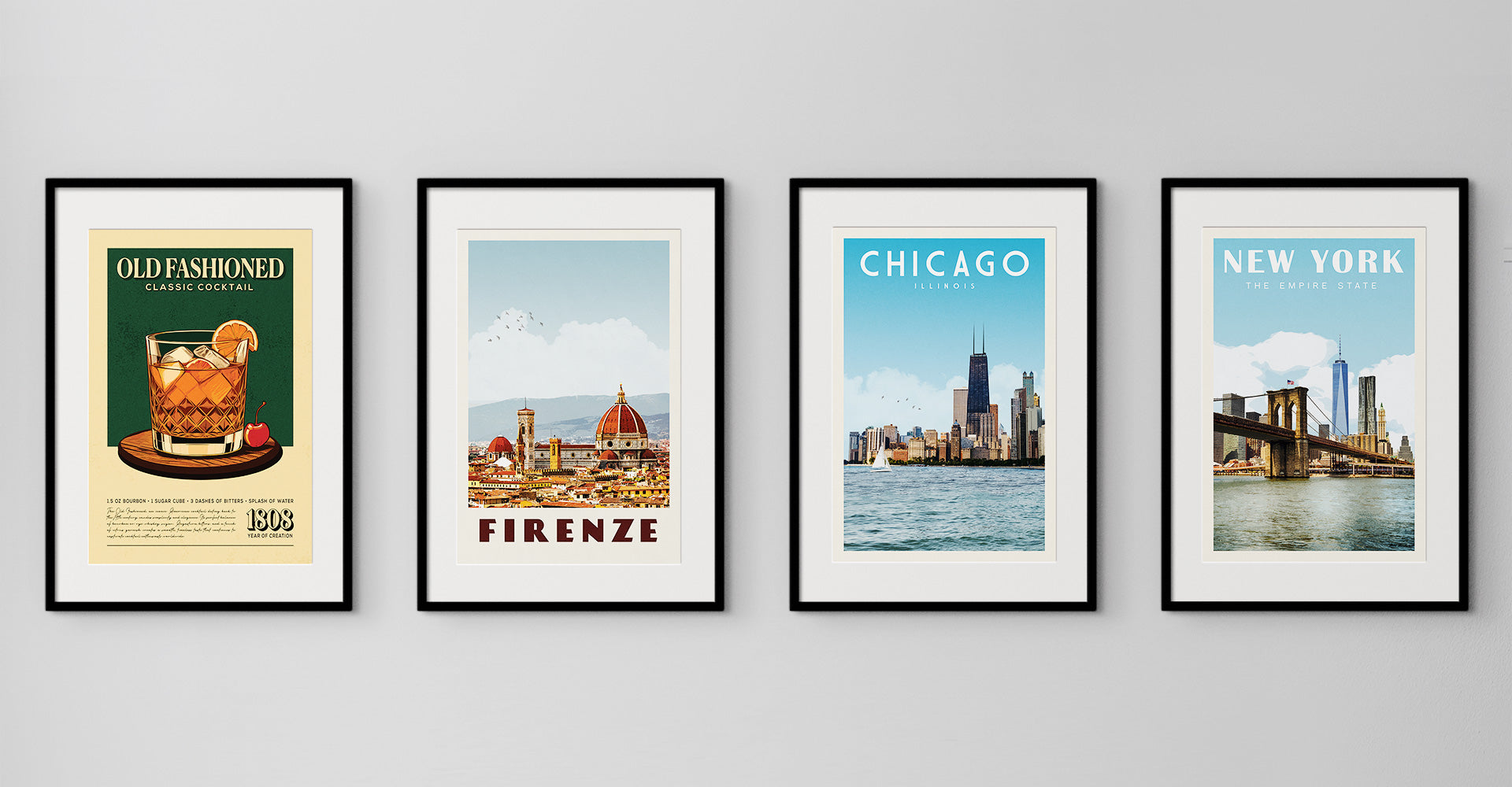 Bestsellers Vintage Cocktail or Travel Poster