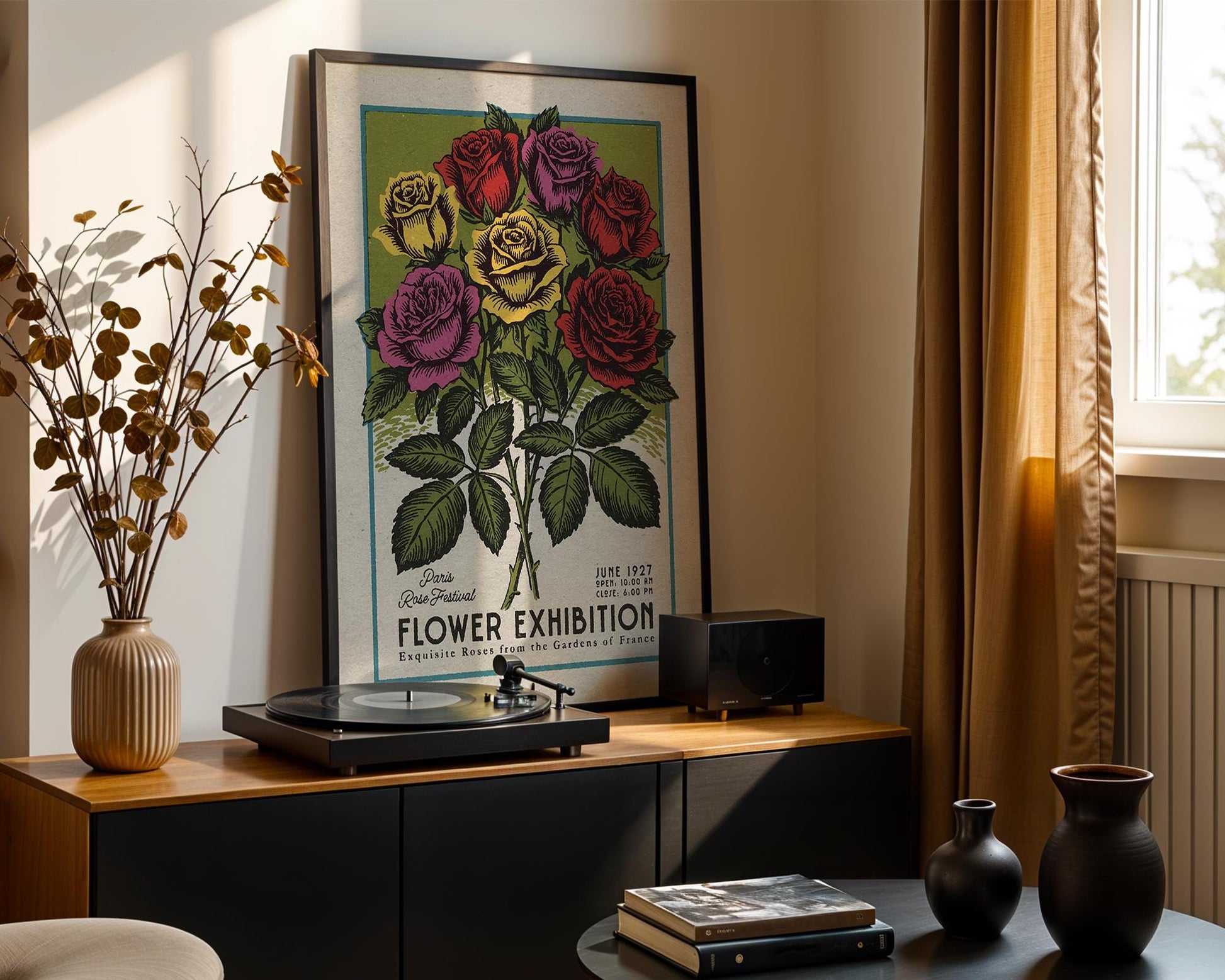 a picture of a bunch of flowers on a table