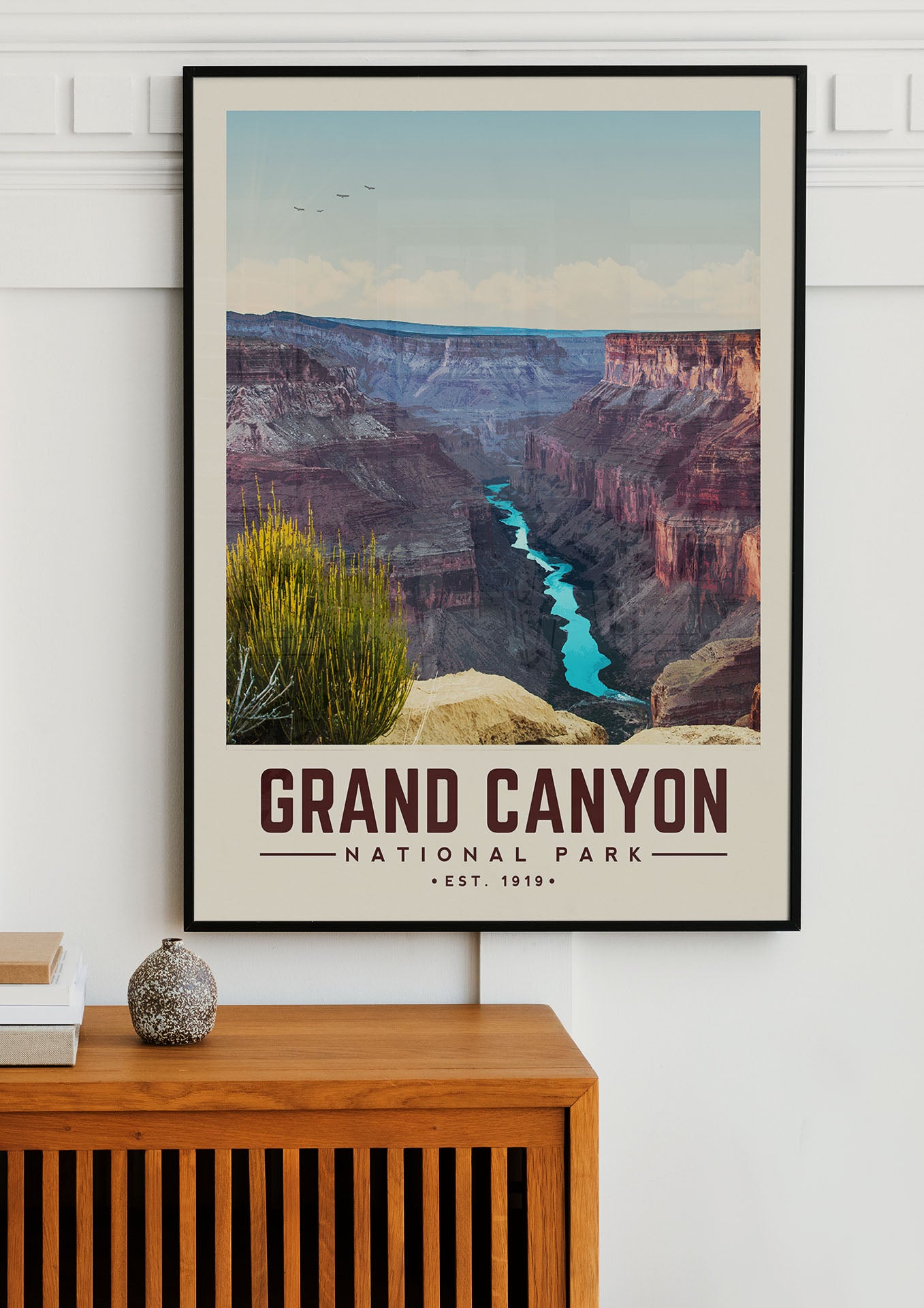 Grand Canyon National Park - Minimalist Travel Print