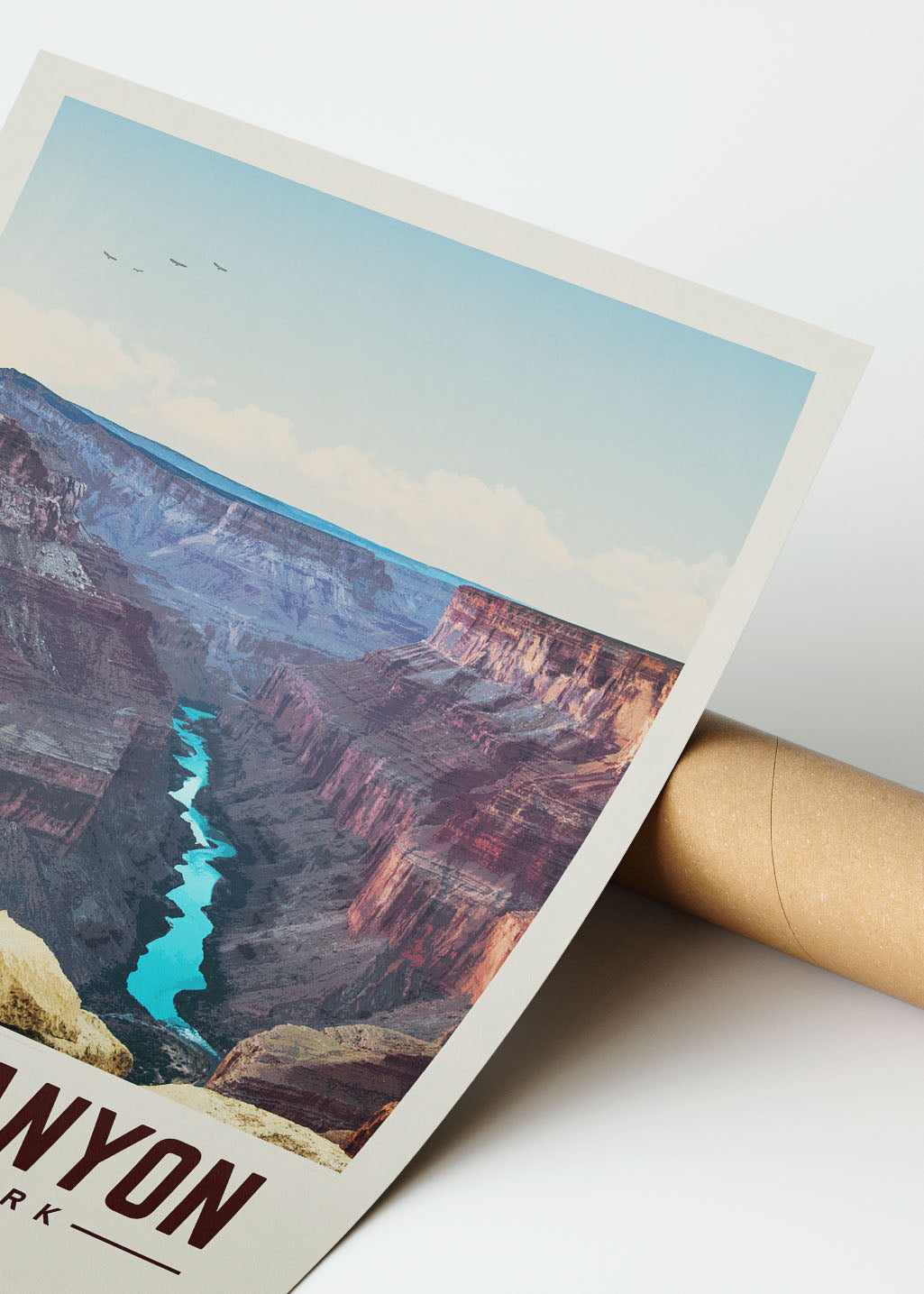 Grand Canyon National Park - Minimalist Travel Print