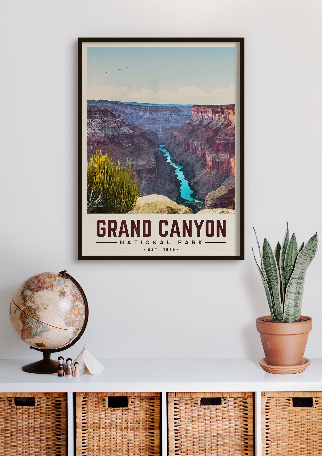 Grand Canyon National Park - Minimalist Travel Print