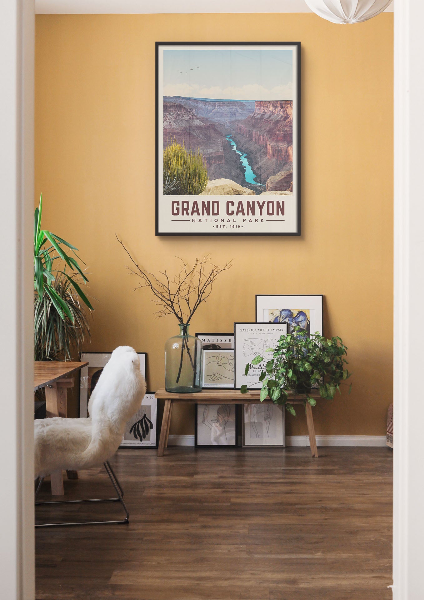 Grand Canyon National Park - Minimalist Travel Print