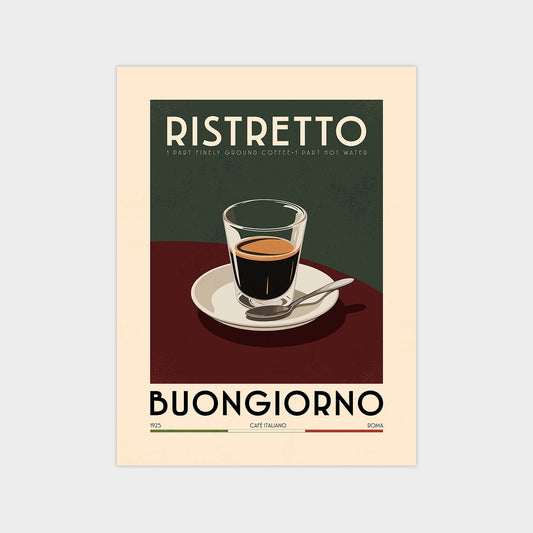 Ristretto - Vintage Coffee Poster