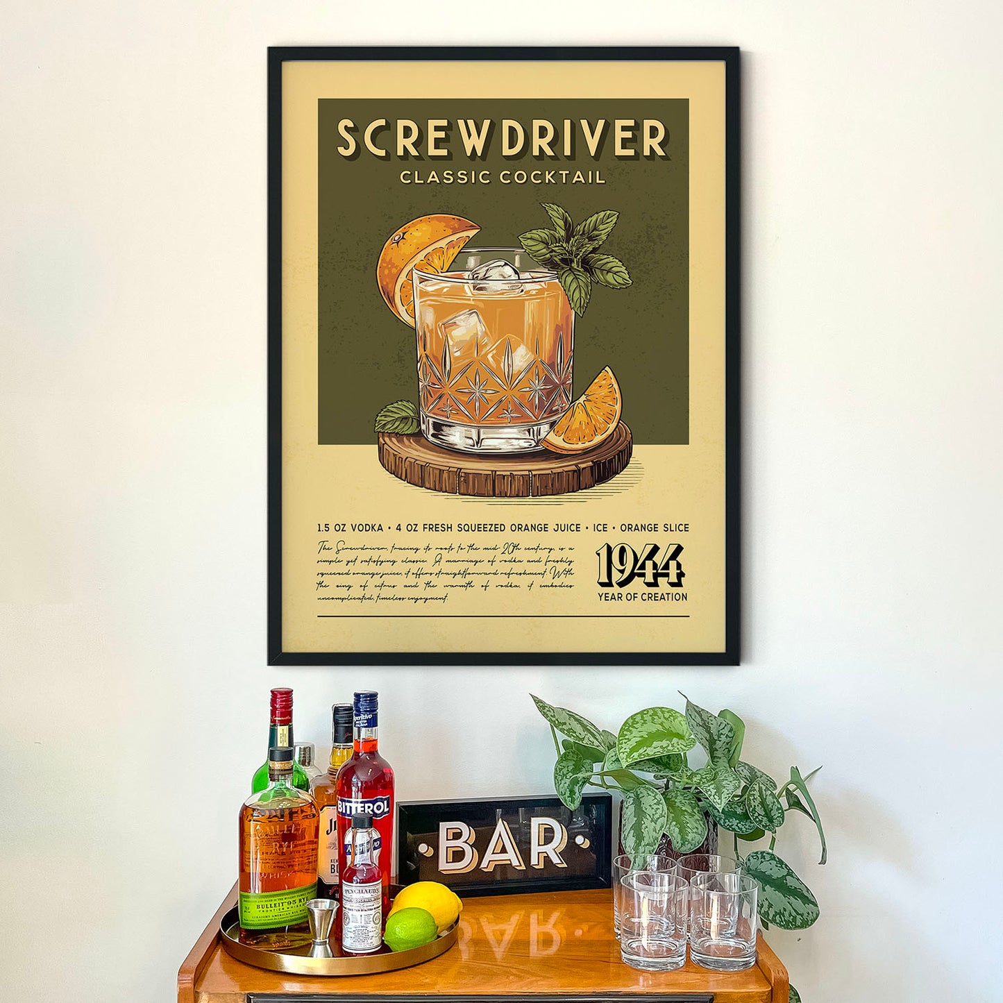 Screwdriver - Classic Cocktail Poster
