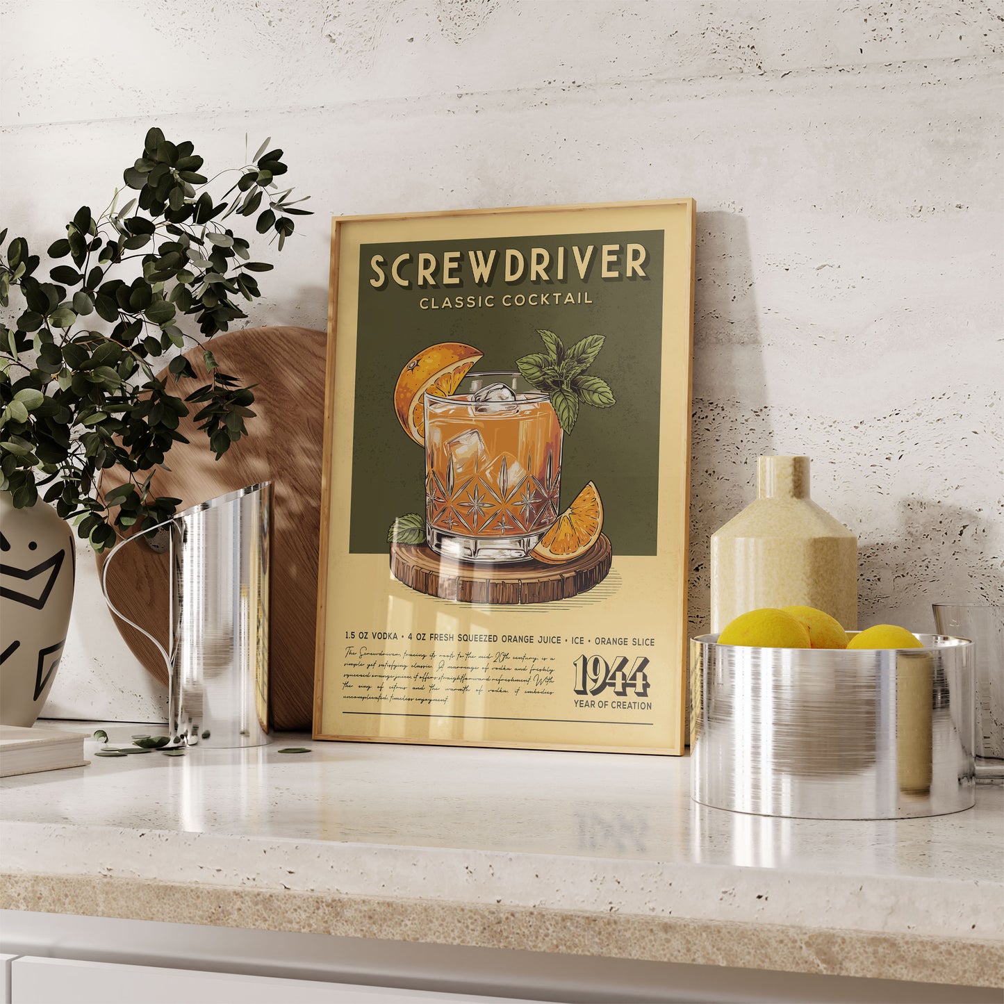 Screwdriver - Classic Cocktail Poster