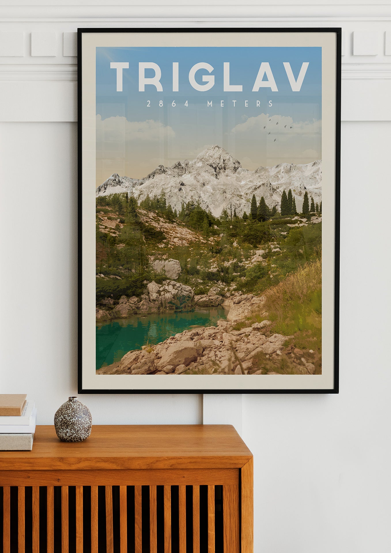 Mount Triglav, Slovenia - Vintage Travel Poster