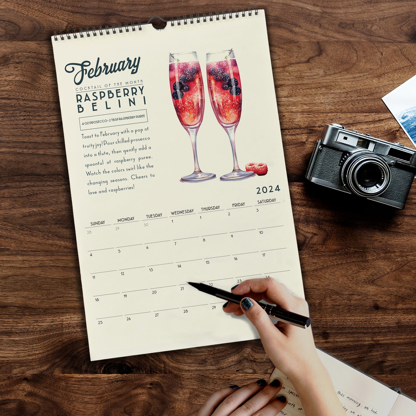2024 Classic Cocktail Recipe Calendar