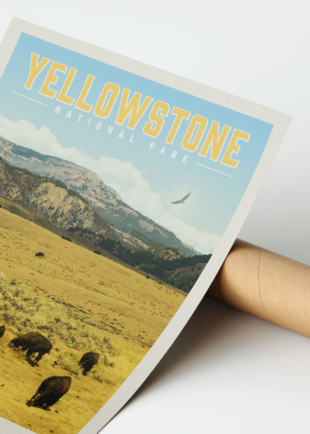 Yellowstone Vintage National Park Poster