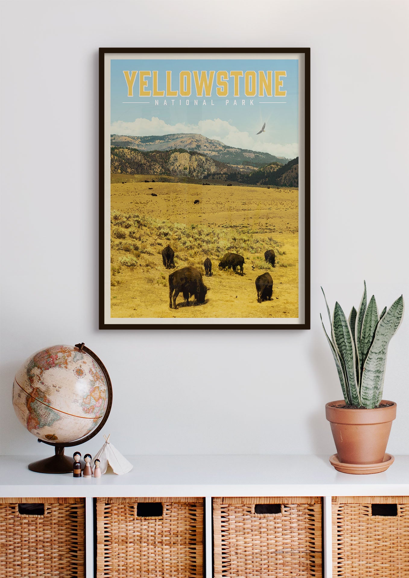Yellowstone Vintage National Park Poster