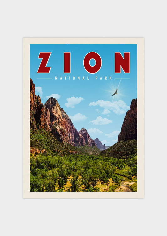 Zion Vintage National Park Poster | Vintaprints