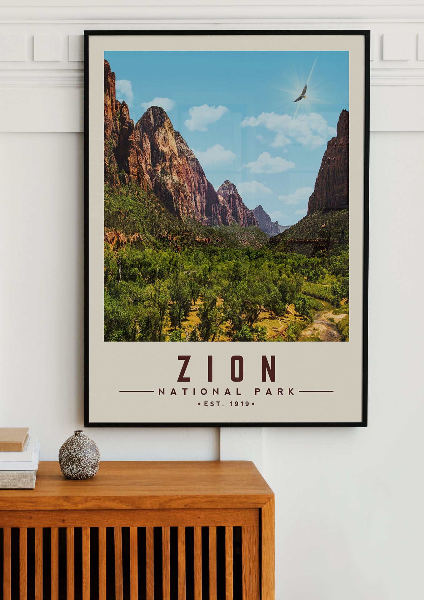 Zion Minimalist National Park Poster