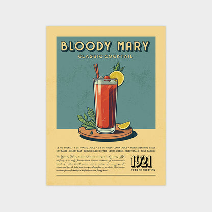 Bloody Mary - Classic Cocktail Poster