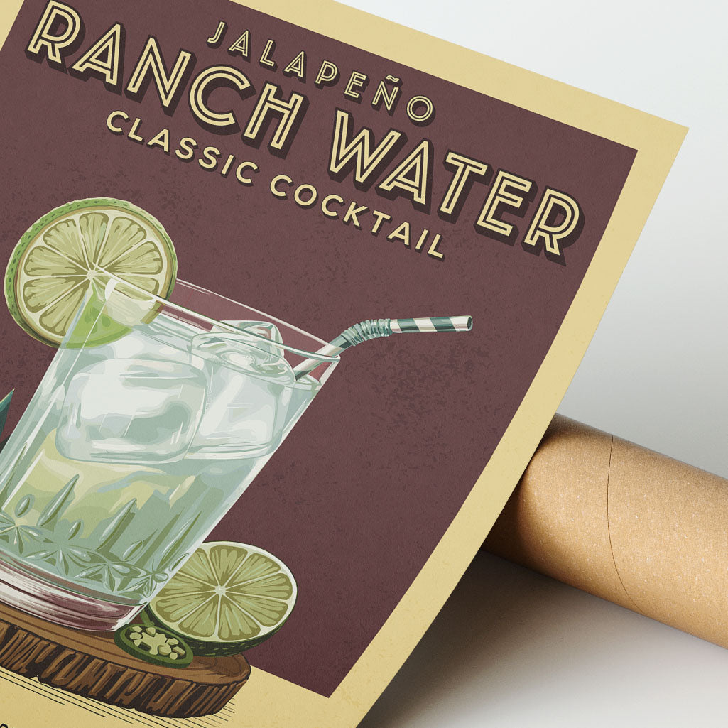 Jalapeno Ranch Water - Classic Cocktail Poster