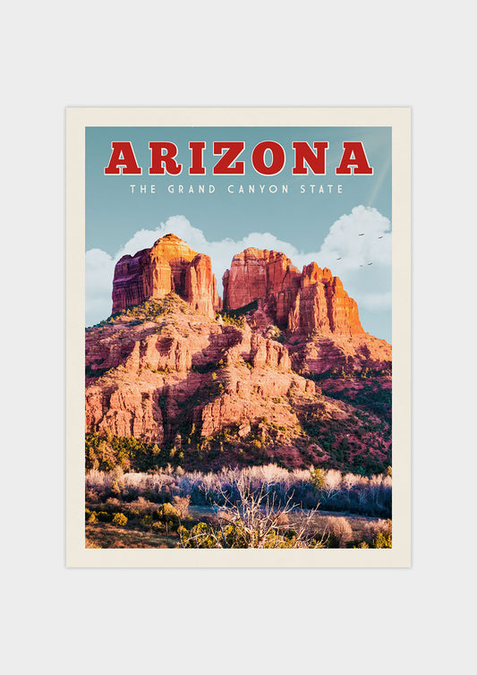 Arizona Vintage Wall Art Travel Poster | Vintaprints