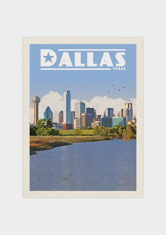 Dallas, Texas Vintage Wall Art Travel Poster | Vintaprints