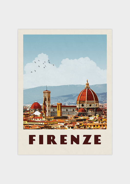 Florence, Italy - Vintage Travel Print - Vintaprints