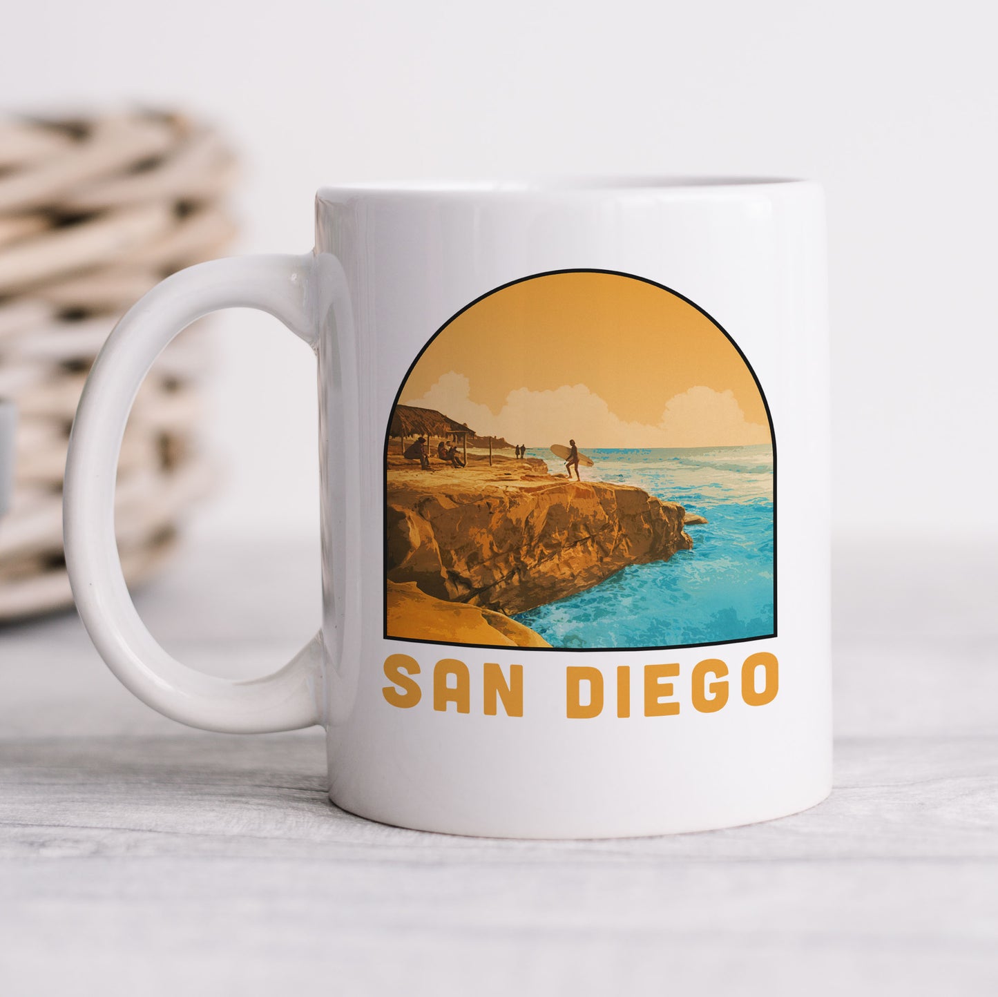 San Diego - Ceramic Mug - Vintaprints