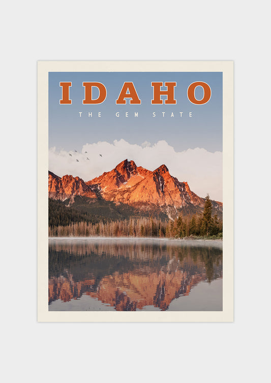 Idaho Vintage Wall Art Travel Poster | Vintaprints
