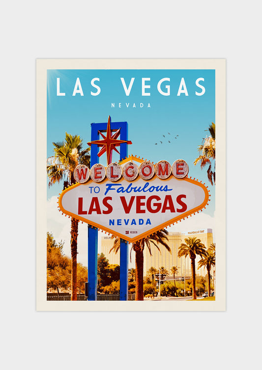 Las Vegas, Nevada Vintage Wall Art Travel Poster | Vintaprints