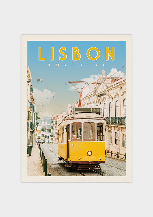 Lisbon, Portugal - Vintage Travel Print - Vintaprints