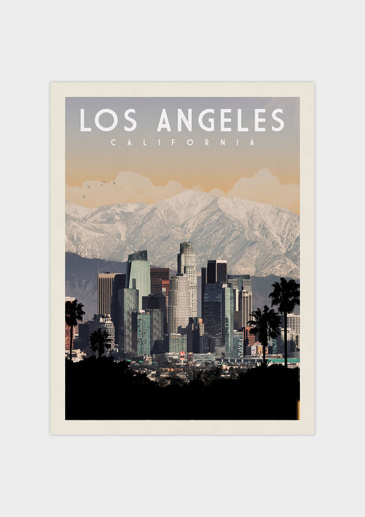 Los Angeles, California Vintage Wall Art Travel Poster | Vintaprints