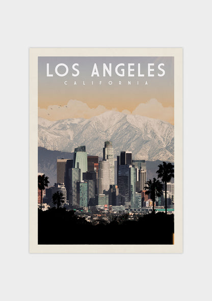Los Angeles, California Vintage Wall Art Travel Poster | Vintaprints