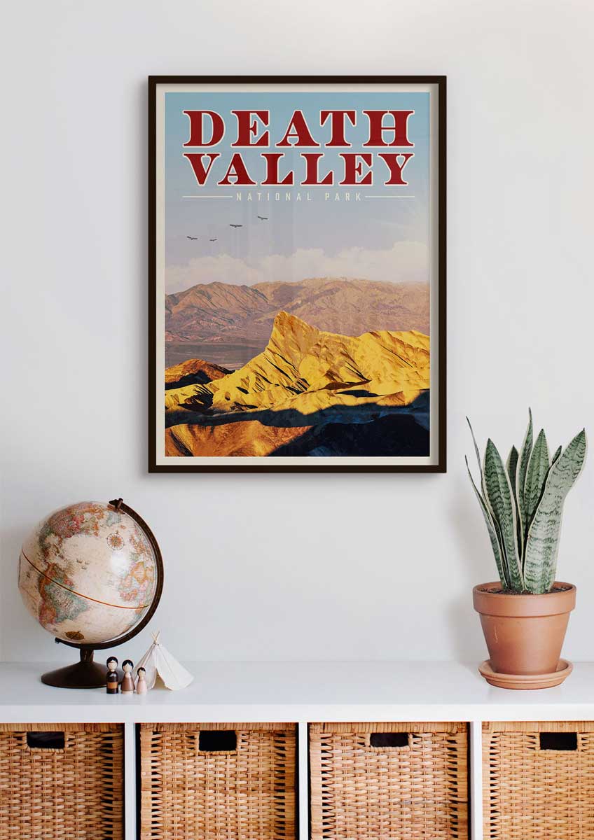 Death Valley Vintage National Park Poster