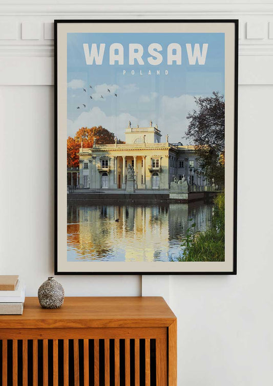 Warsaw, Poland - Vintage Travel Poster