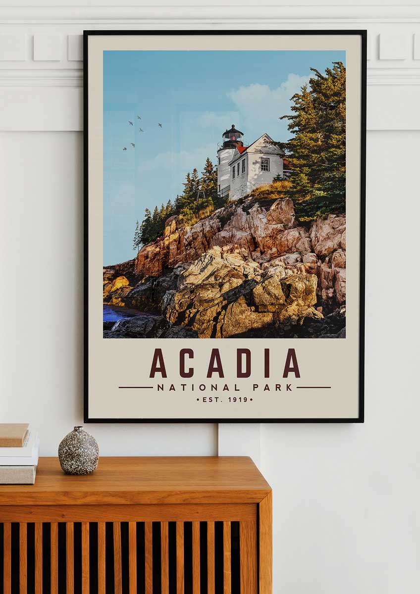 Acadia National Park - Minimalist Travel Print