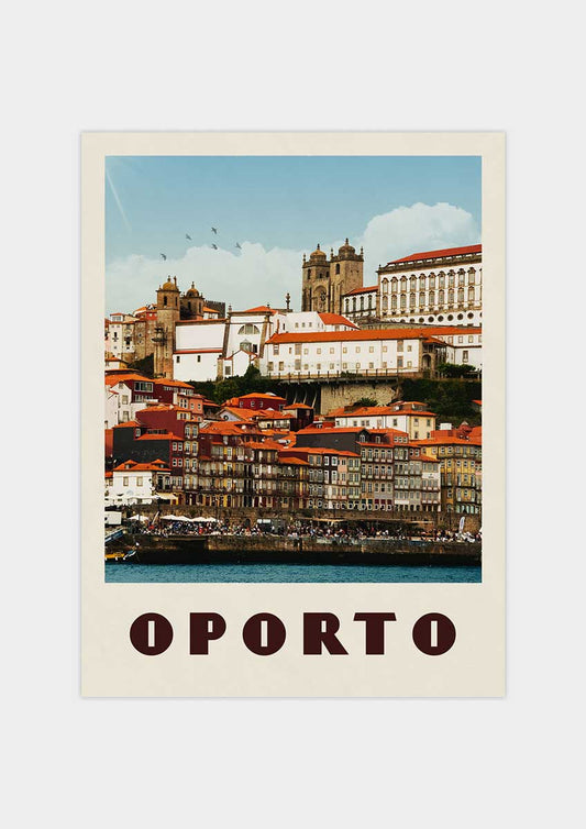 Porto, Portugal - Vintage Travel Poster