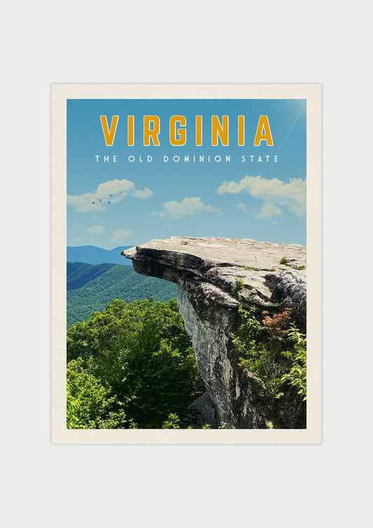 Virginia Vintage Wall Art Travel Poster | Vintaprints