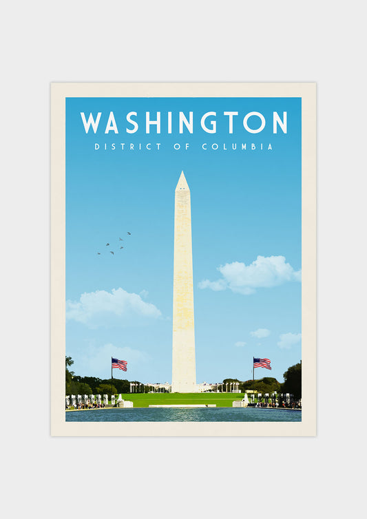 Washington DC Vintage Wall Art Travel Poster | Vintaprints