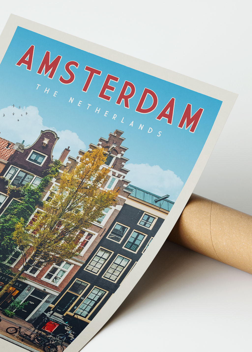Amsterdam, The Netherlands - Vintage Travel Print - Vintaprints