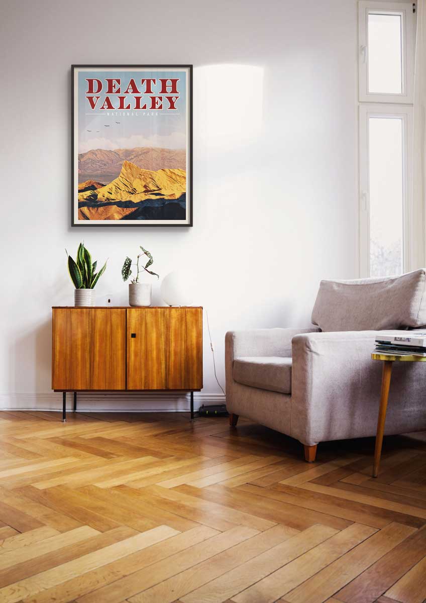 Death Valley Vintage National Park Poster