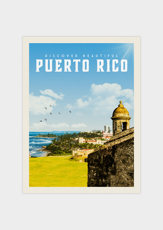 Puerto Rico - Vintage Travel Print