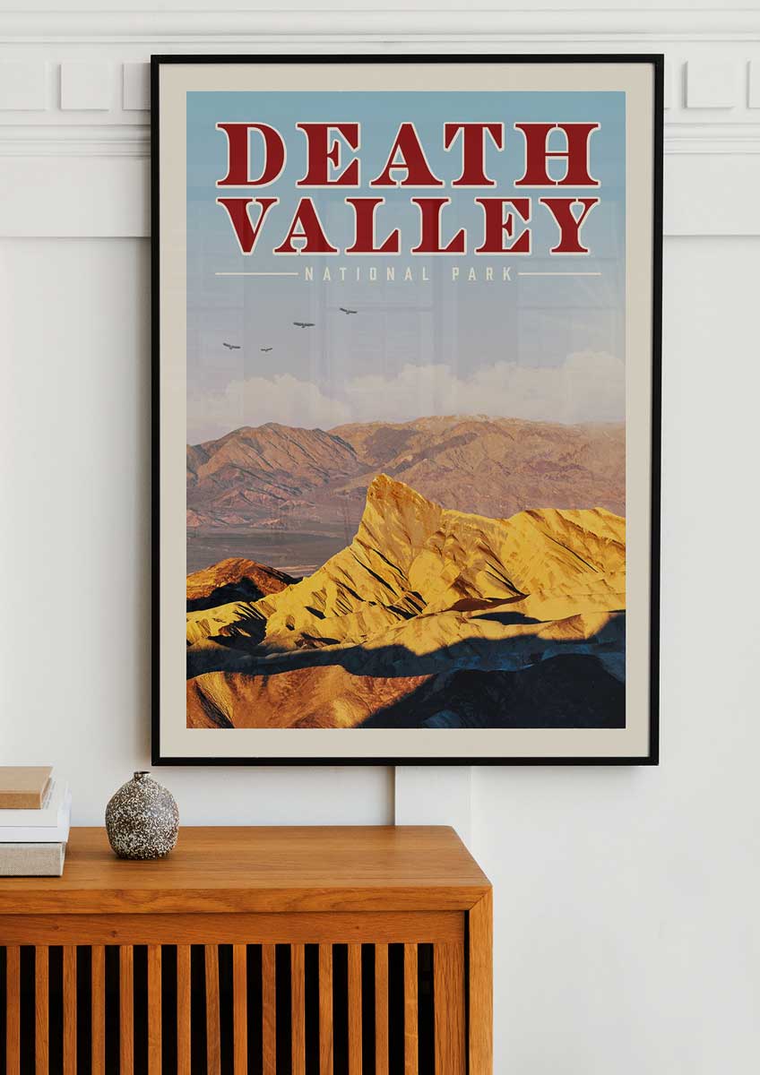 Death Valley Vintage National Park Poster