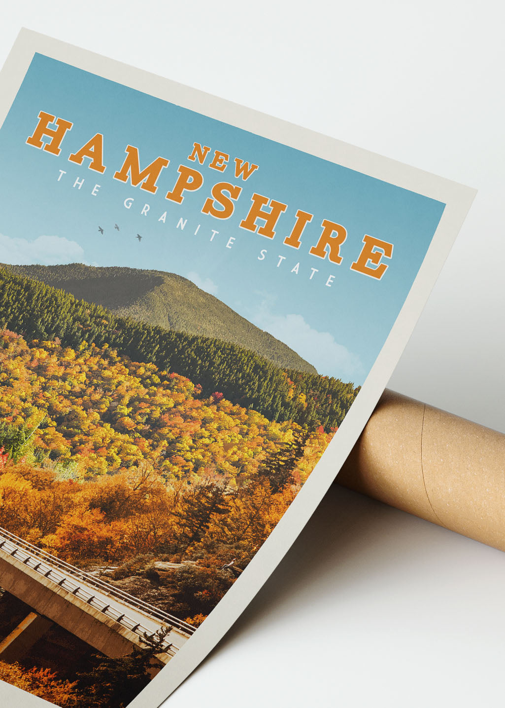 New Hampshire - Vintage Travel Print