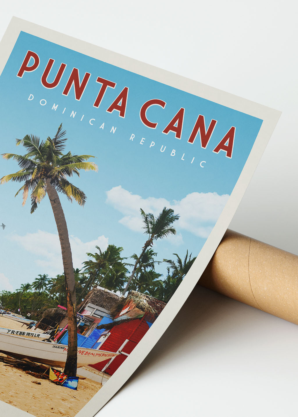 Punta Cana, Dominican Republic - Vintage Travel Print