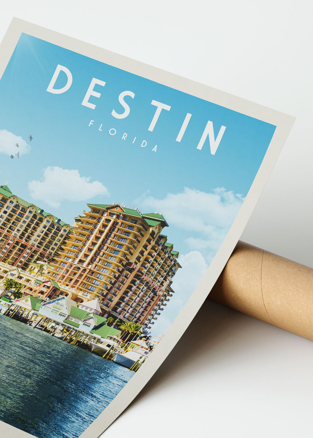 Destin, Florida - Vintage Travel Print