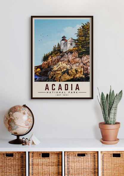 Acadia National Park - Minimalist Travel Print