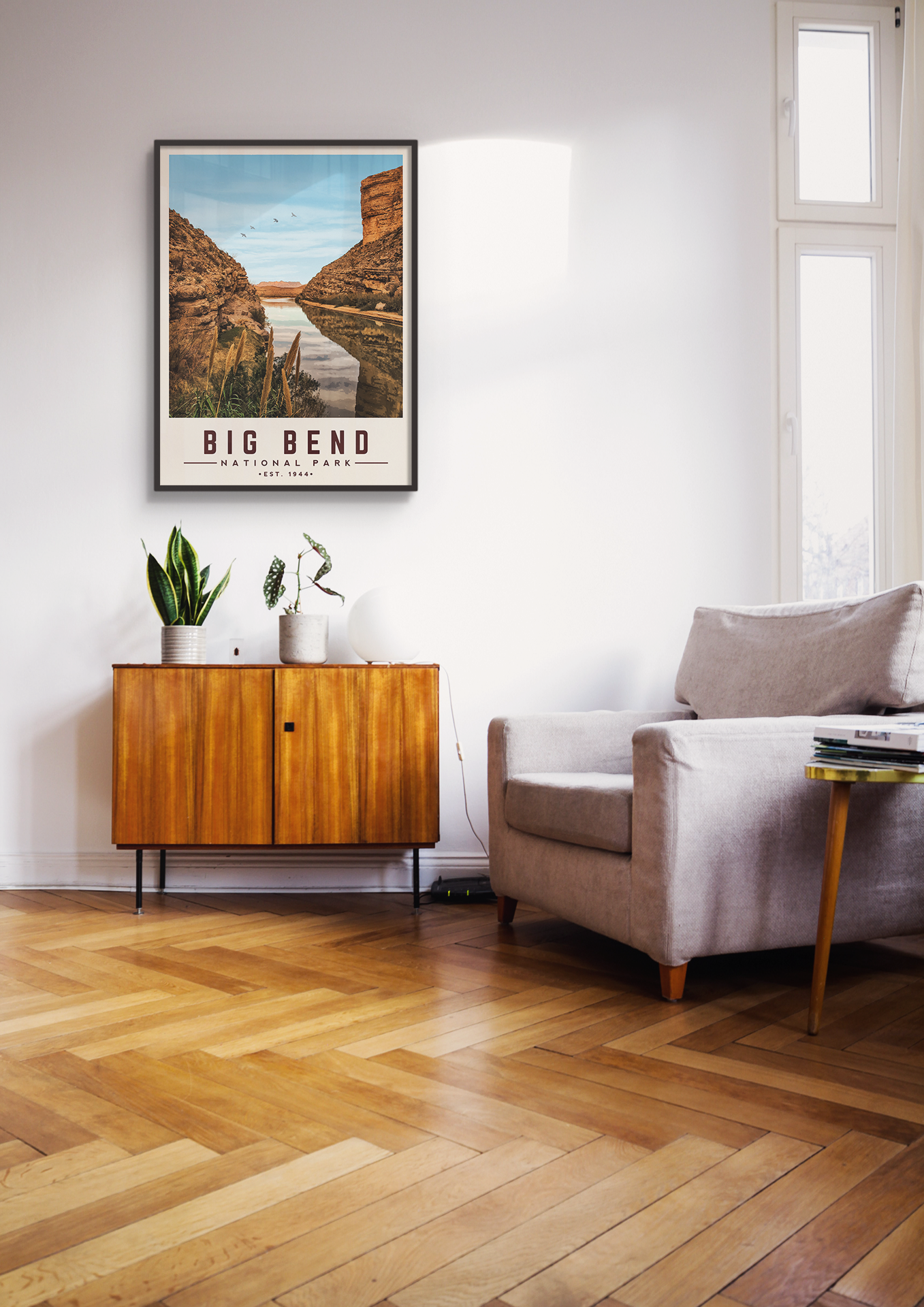 Big Bend Minimalist National Park Poster