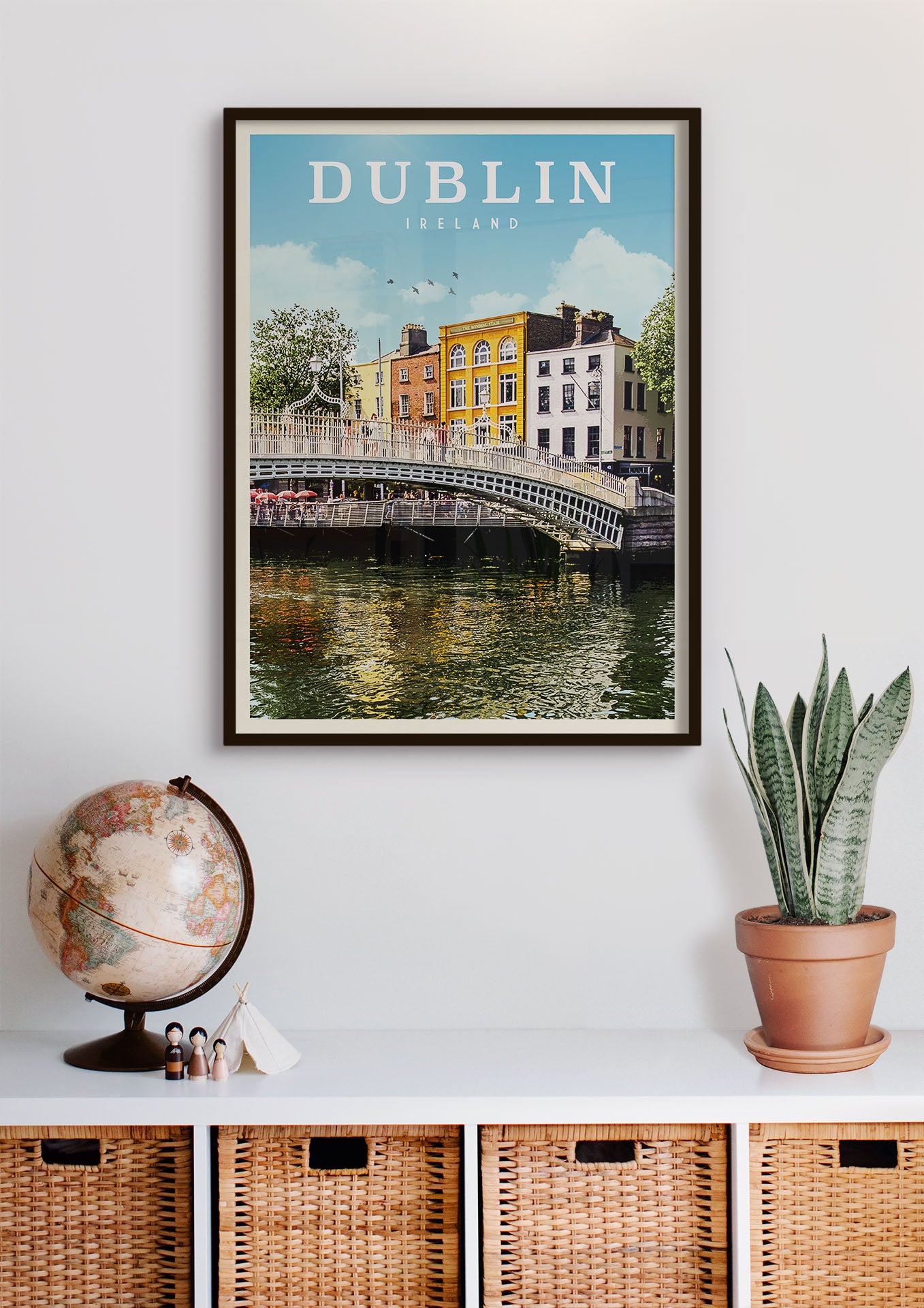 Dublin, Ireland - Vintage Travel Print - Vintaprints