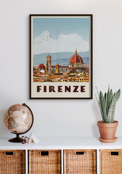 Florence, Italy - Vintage Travel Print - Vintaprints