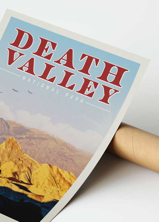 Death Valley Vintage National Park Poster