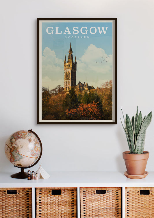 Glasgow, Scotland - Vintage Travel Print - Vintaprints