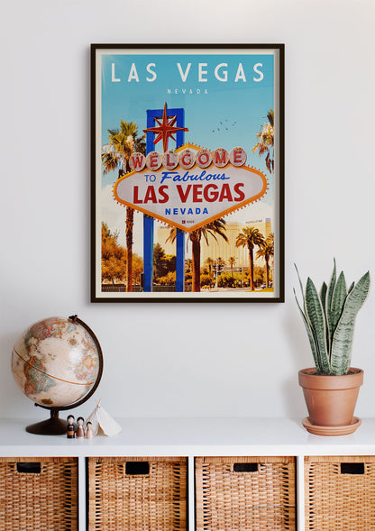 Las Vegas, Nevada - Vintage Travel Print - Vintaprints