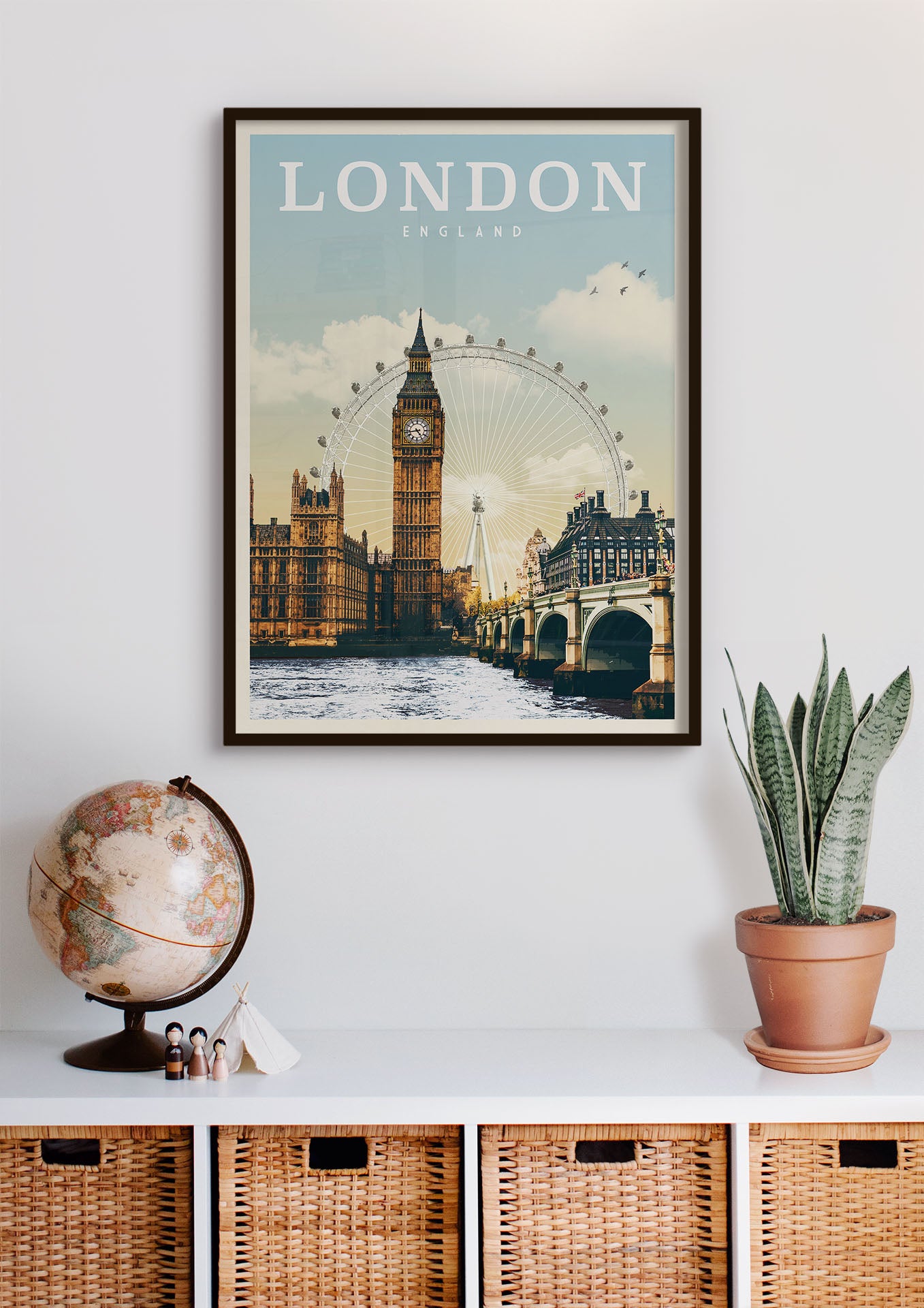 London, England - Vintage Travel Print - Vintaprints