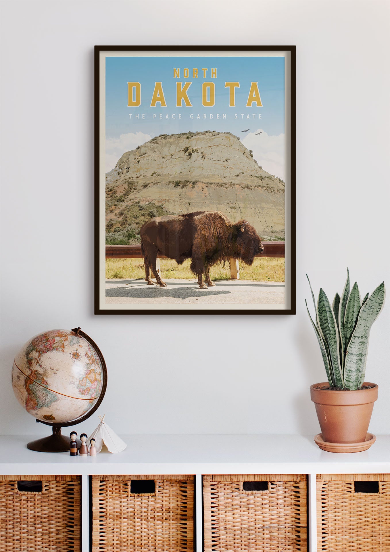 North Dakota - Vintage Travel Poster