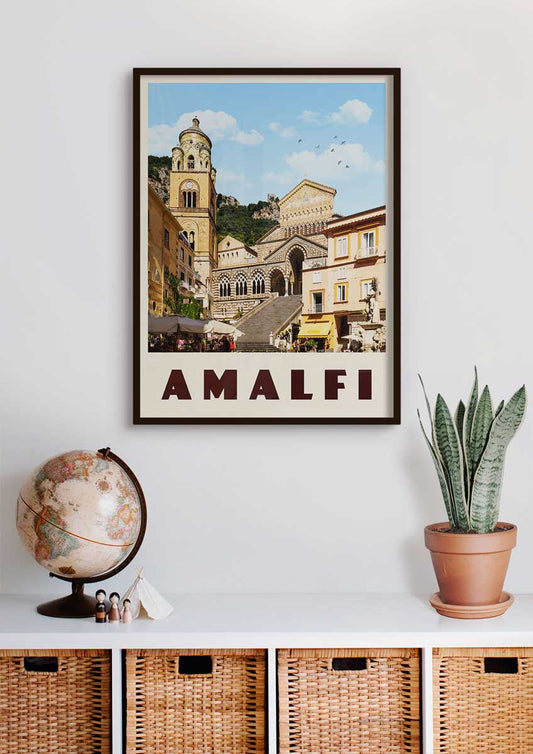 Amalfi, Italy - Vintage Travel Print - Vintaprints